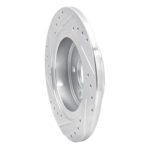 Buick Encore Brake Rotor (1) - Rear Right - R1 Concepts - Drilled & Slotted - Silver - `11-`22